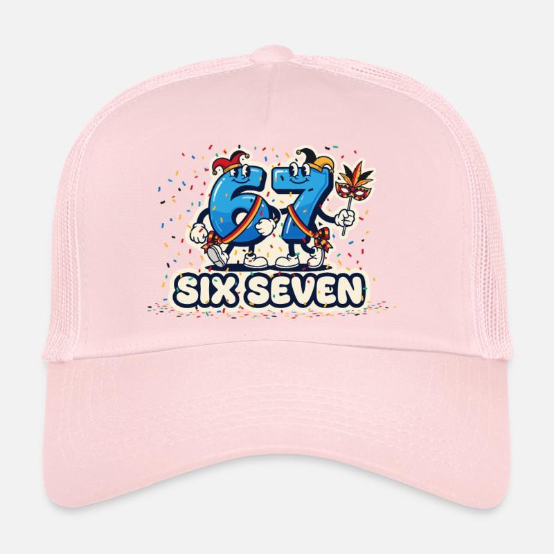 67 Six Seven Meme Costume Carnaval Carnaval 6 7 Casquette trucker 