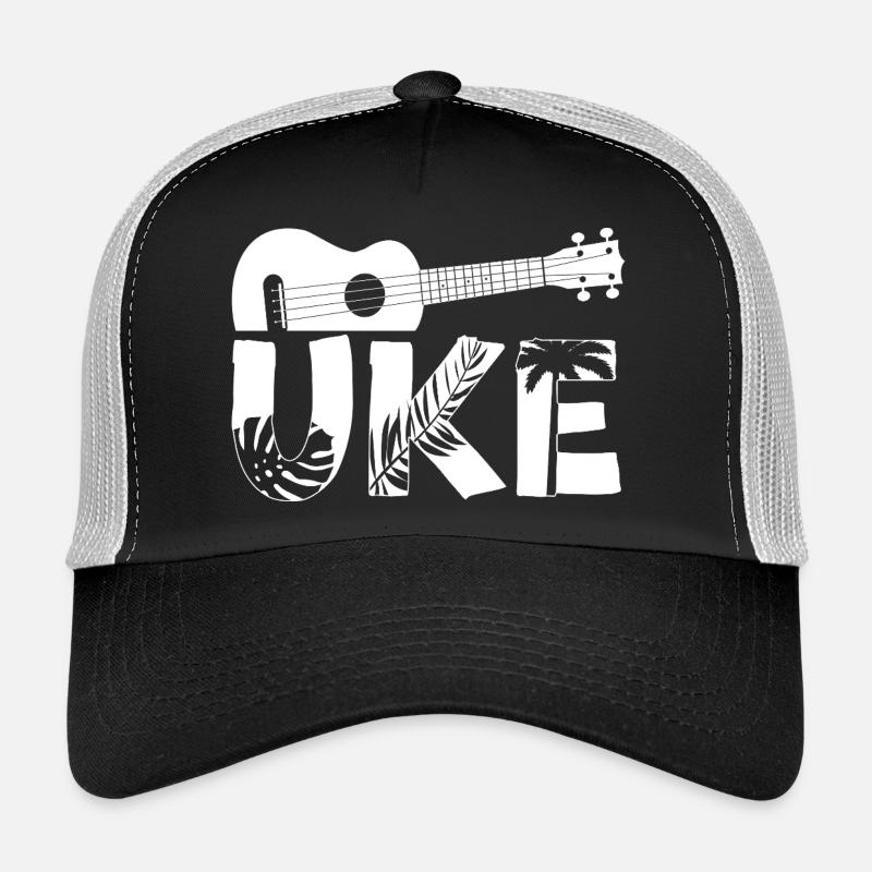 Hawaiian Ukulele Uke Uke Trucker Cap