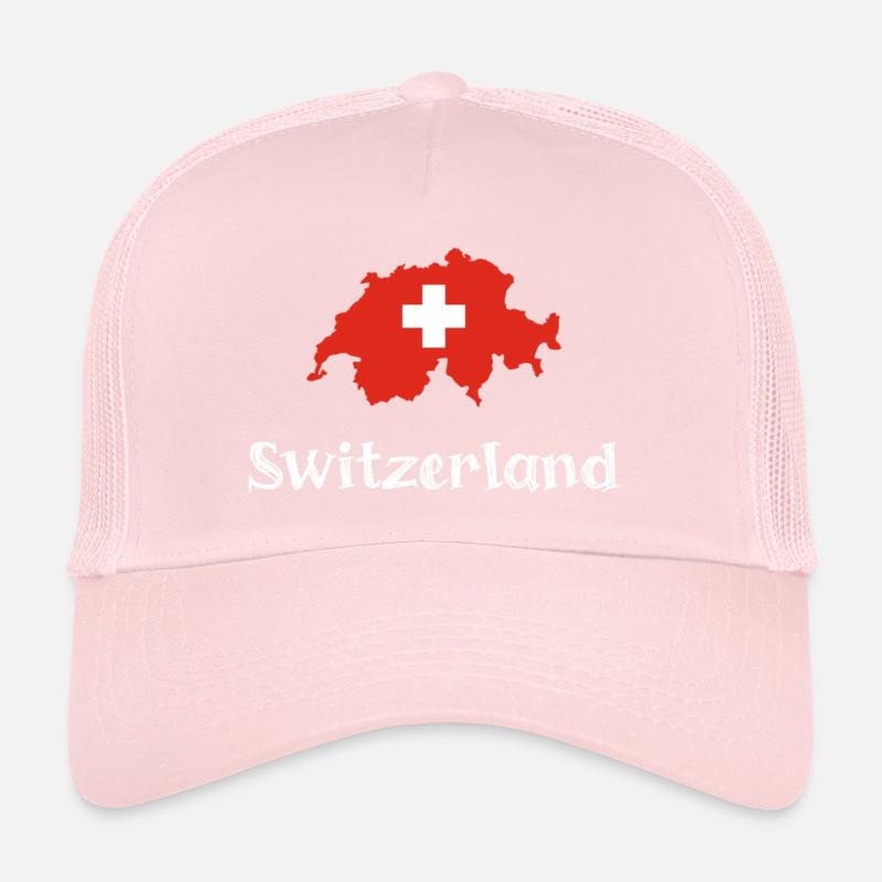 Switzlerland (texte blanc) Casquette trucker 