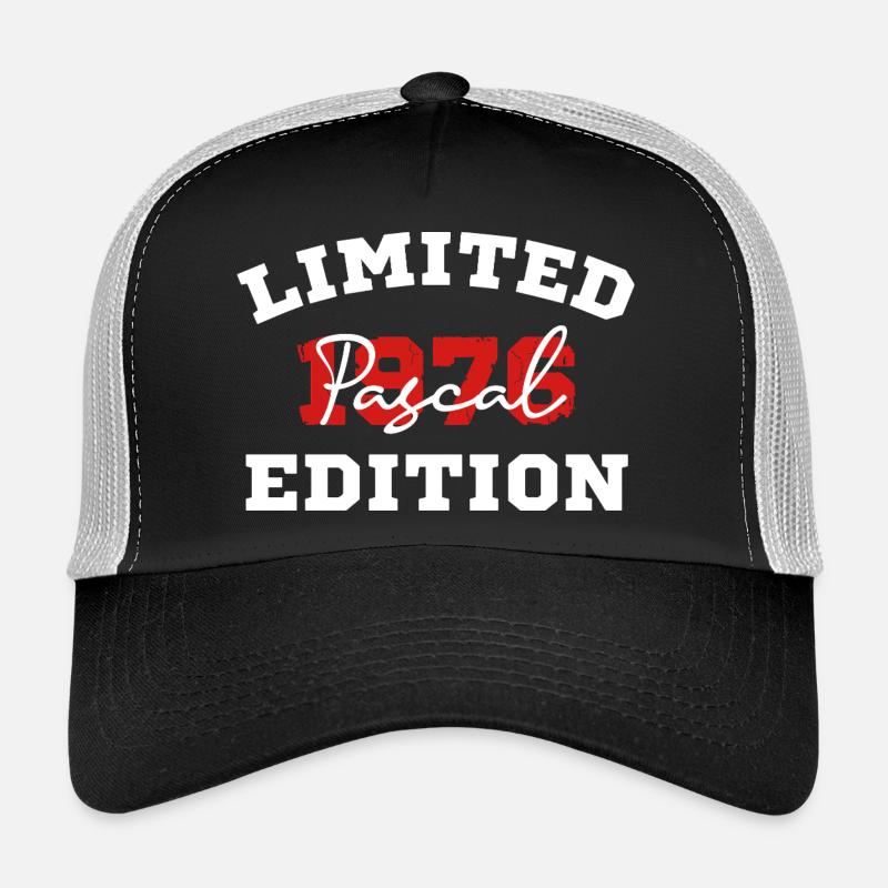 Limitierte Ausgabe Pascal 1976 - Trucker Cap - Schwarz/Steingrau
