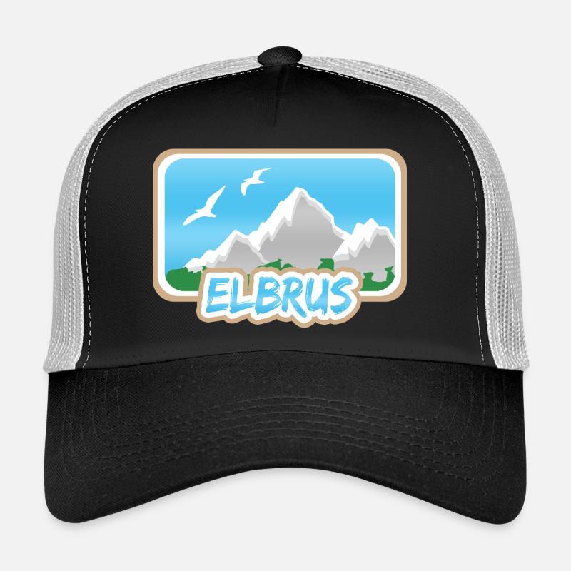 Elbrus als Berg Trucker Cap