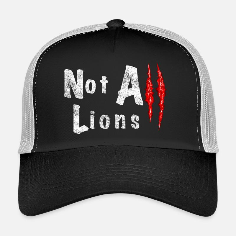 Not All Lions 2.... - Trucker Cap - black/stone grey