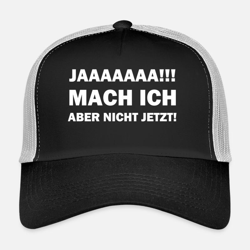 Spruch - Trucker Cap - Schwarz/Steingrau