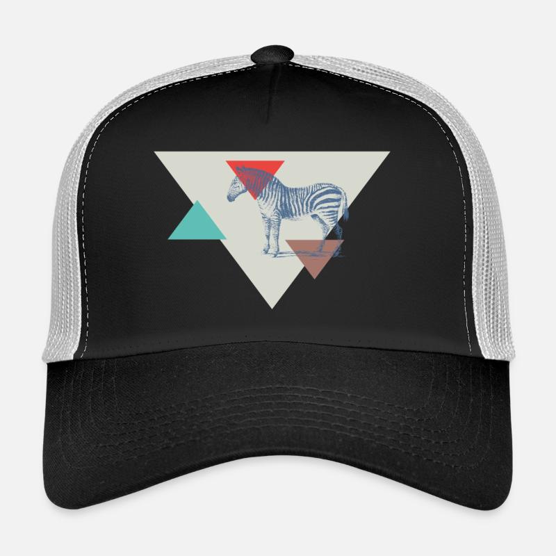 Zebra triangle design Trucker Cap