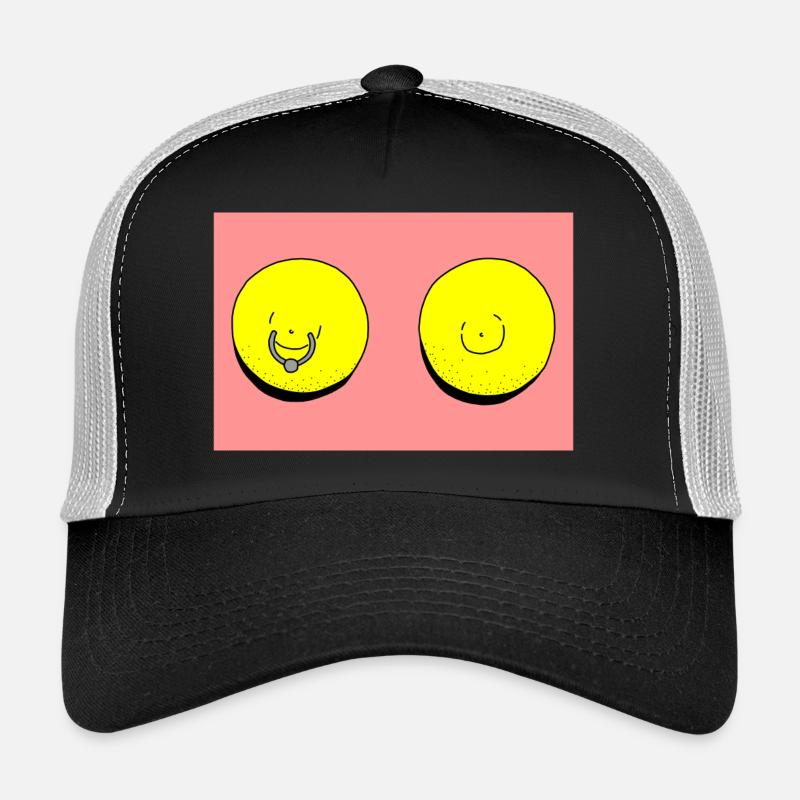 Piercing au citron rouge Casquette trucker 