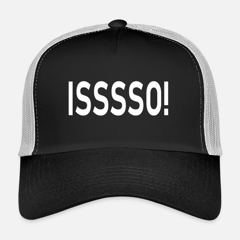 isssso - Trucker Cap - black/stone grey
