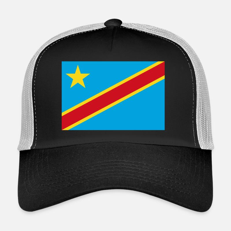 Drapeau de la République démocratique du Congo Casquette trucker 