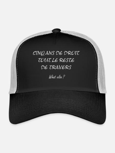 5 ans de droit - Casquette trucker  - noir/gris pierre - Devant