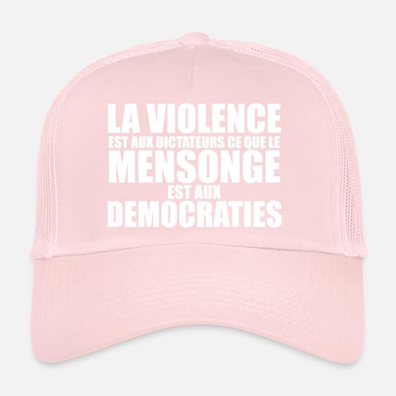 mensonge democratrique Casquette trucker 