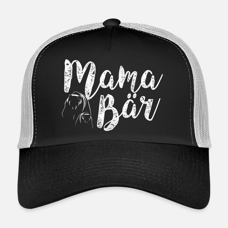 Mama Bär - Trucker Cap - Schwarz/Steingrau