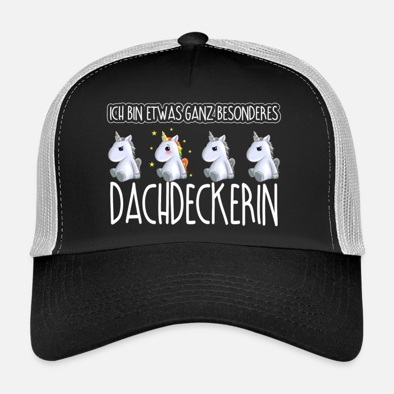 DACHDECKERIN - Toll - Trucker Cap - Schwarz/Steingrau