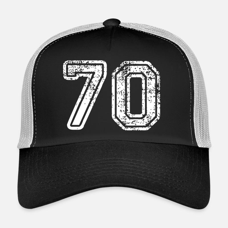 70 - Casquette trucker  - noir/gris pierre