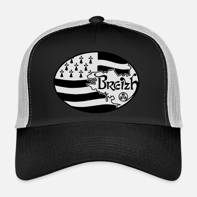 Drapeau Bretagne authentique Casquette trucker 