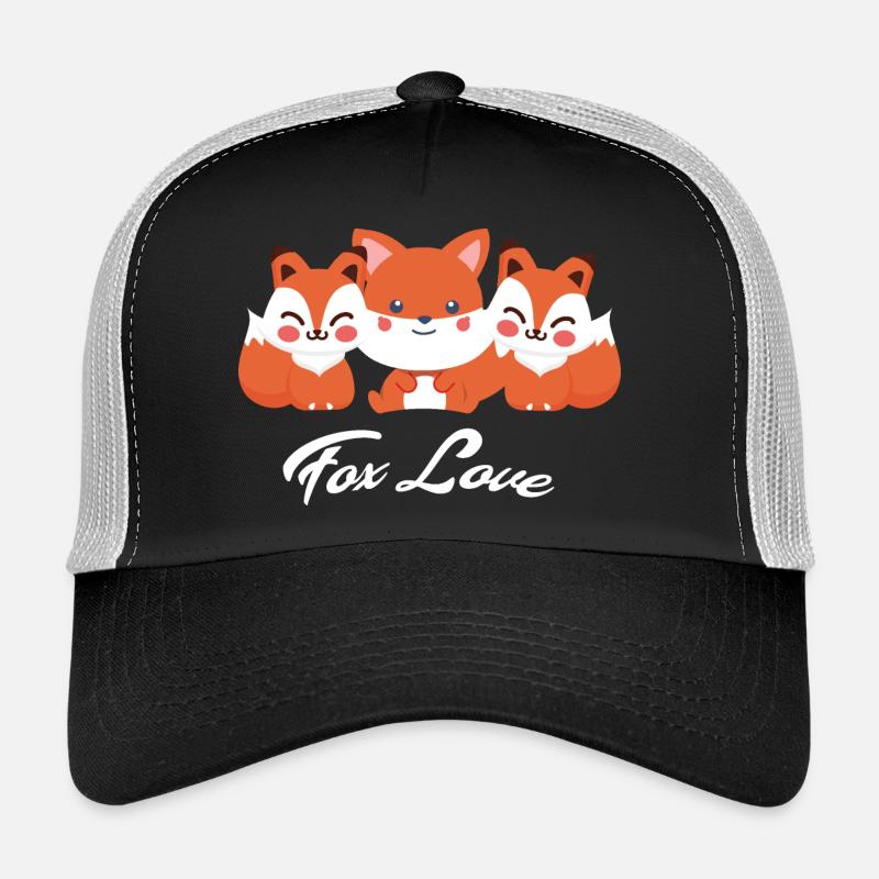 Fuchs - Trucker Cap - Schwarz/Steingrau