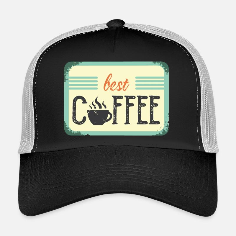 best coffee café Dear Friends Symbol icon Logo Trucker Cap
