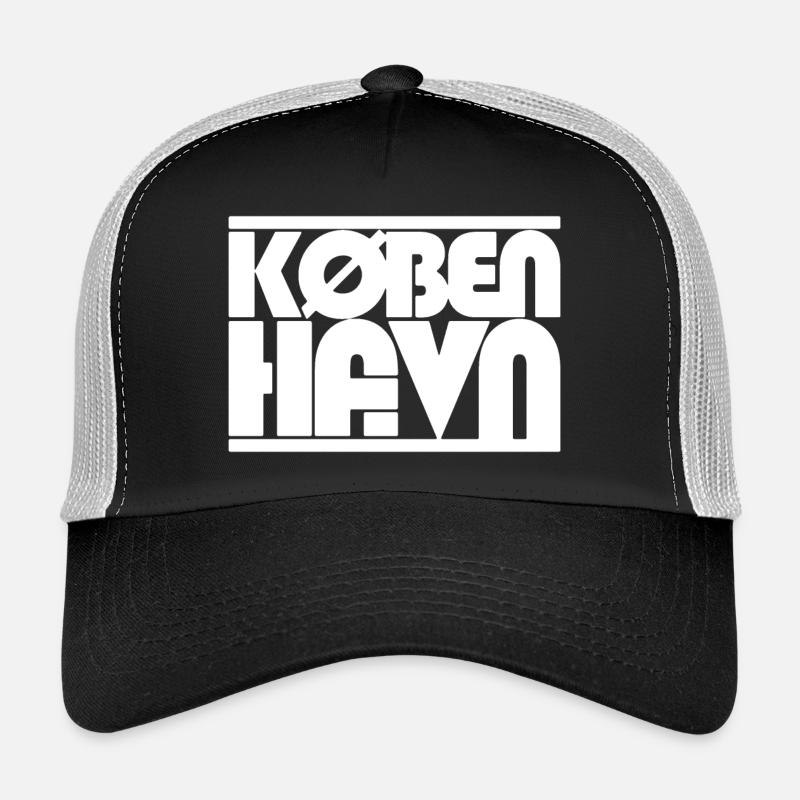 Copenhagen Danmark lettering design Trucker Cap