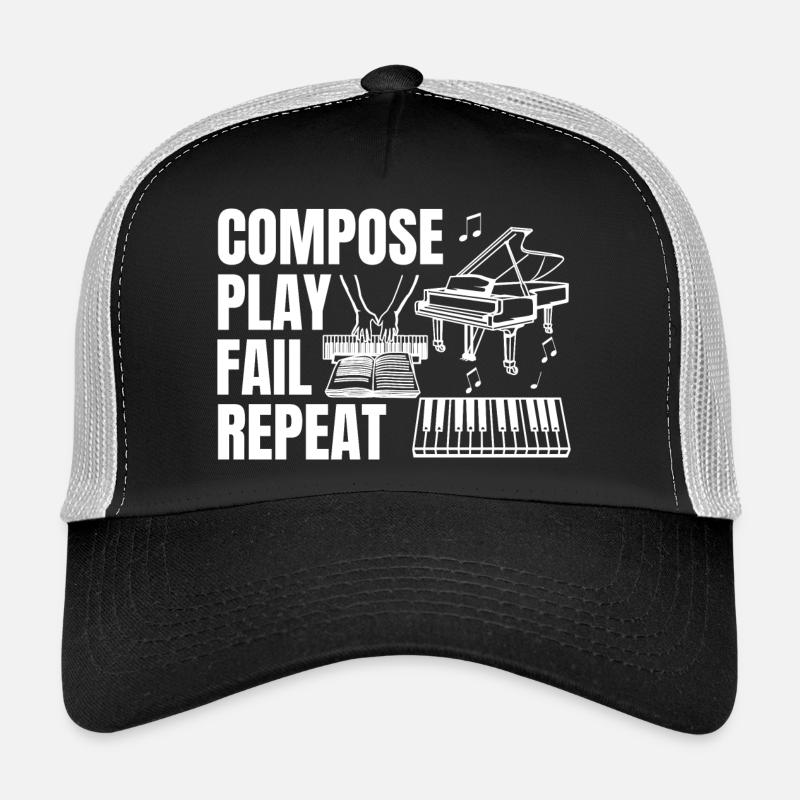 Composition de la répétition de l’échec de la lecture Casquette trucker 