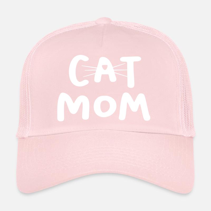 Cat Mom Katze Quote Statement Schnurrhaare Mutter Trucker Cap