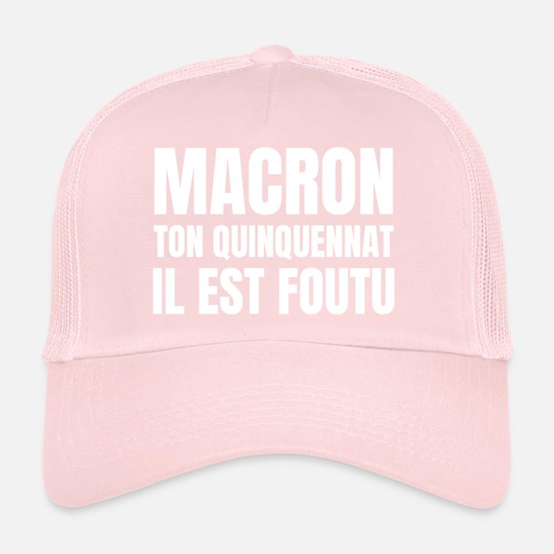 Macron, réforme des retraites Casquette trucker 