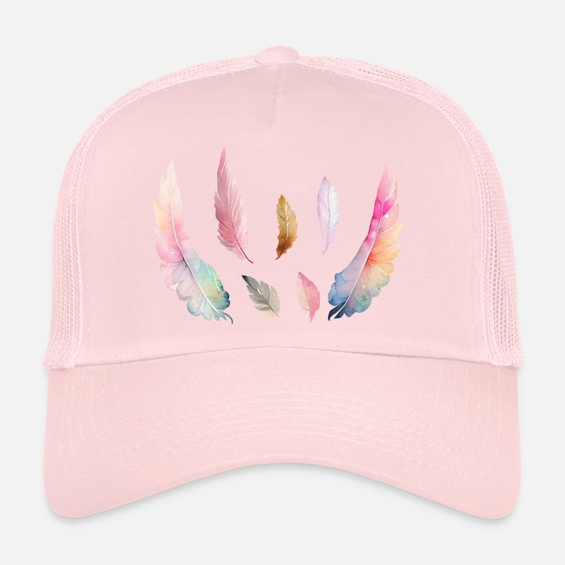 Plumages Colorés d'Aquarelle Casquette trucker 