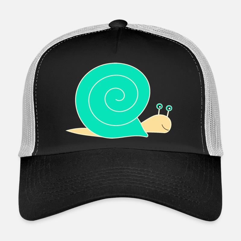 Schnecke - Trucker Cap - Schwarz/Steingrau