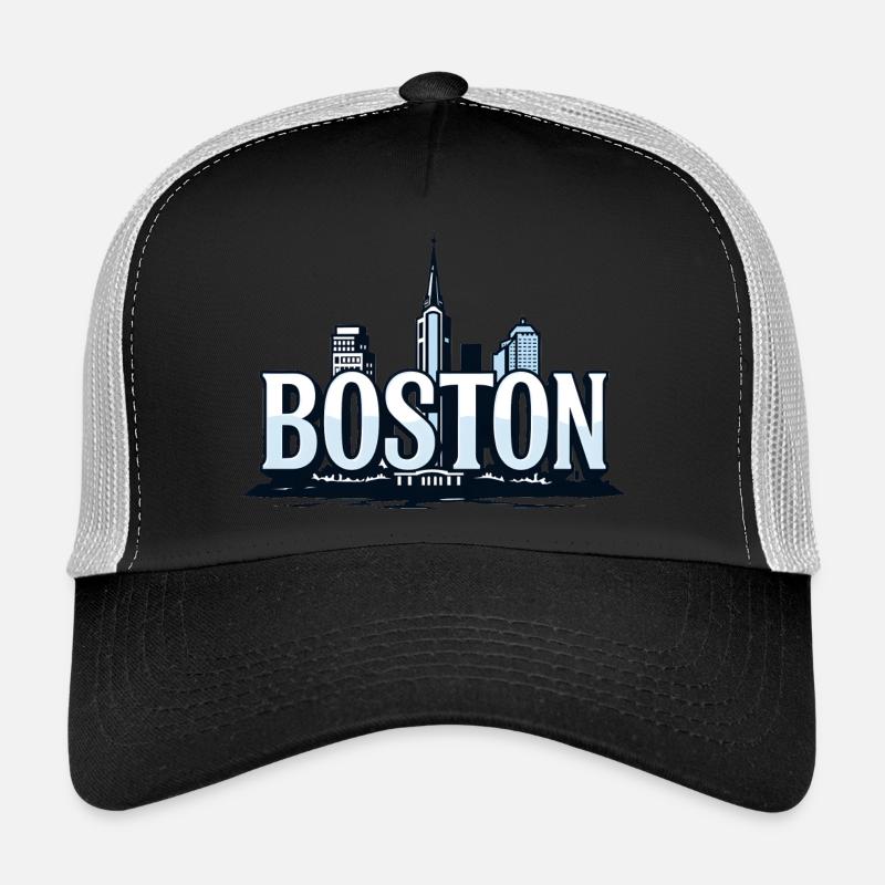 Boston – Wo Geschichte neu geschrieben wird! - Trucker Cap - Schwarz/Steingrau