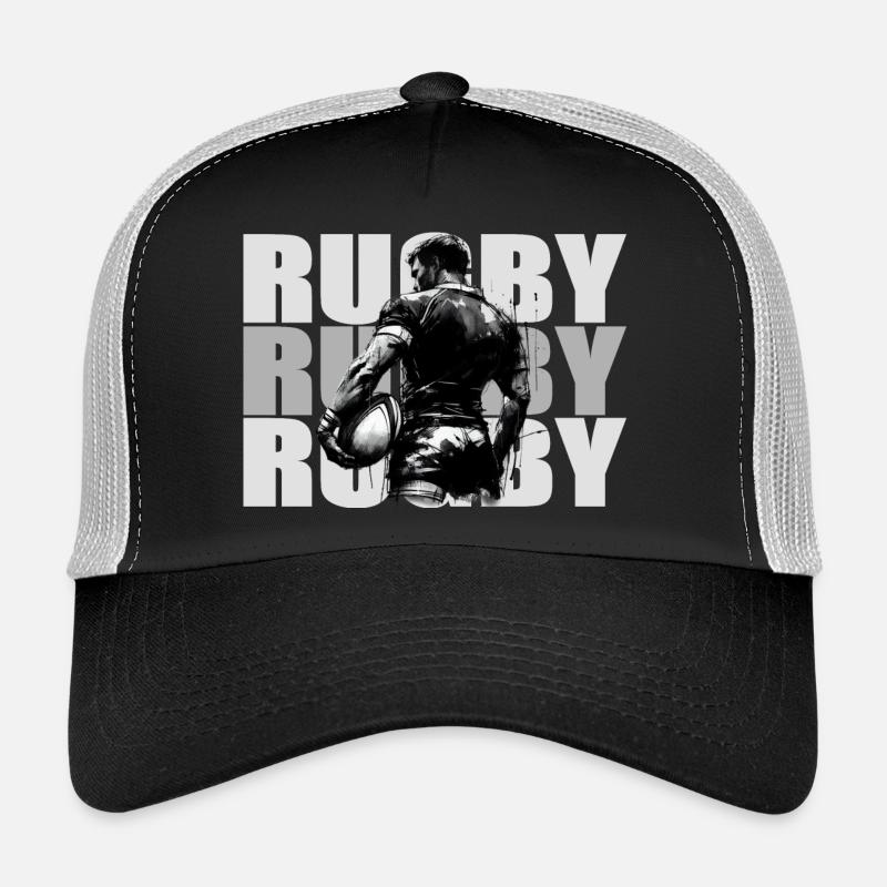 Rugby - Trucker Cap - Schwarz/Steingrau