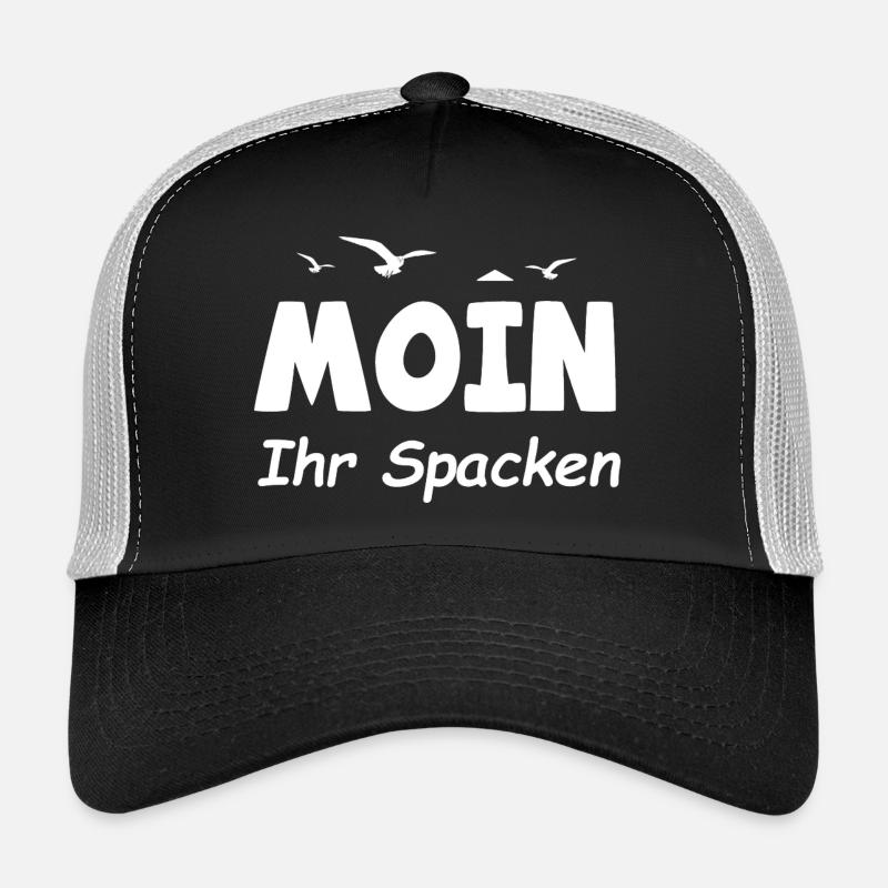 Moin 5 - Trucker Cap - Schwarz/Steingrau