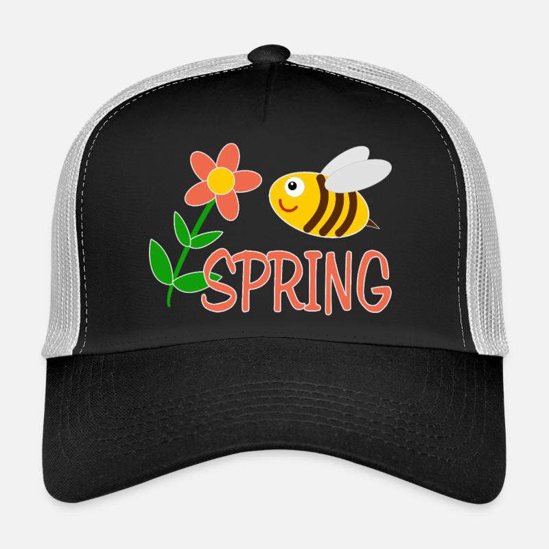 Spring motif with bee Trucker Cap