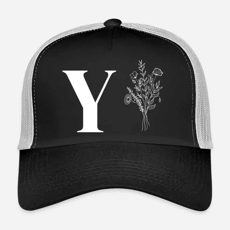 Minimalistische Blumen Trucker Cap