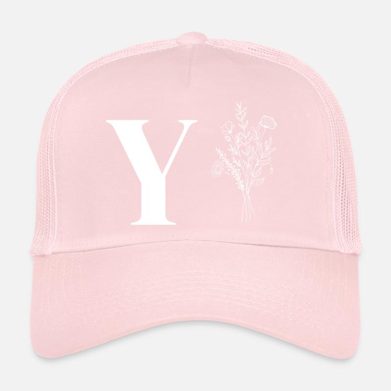 Lette y fleurs minimalistes Casquette trucker 