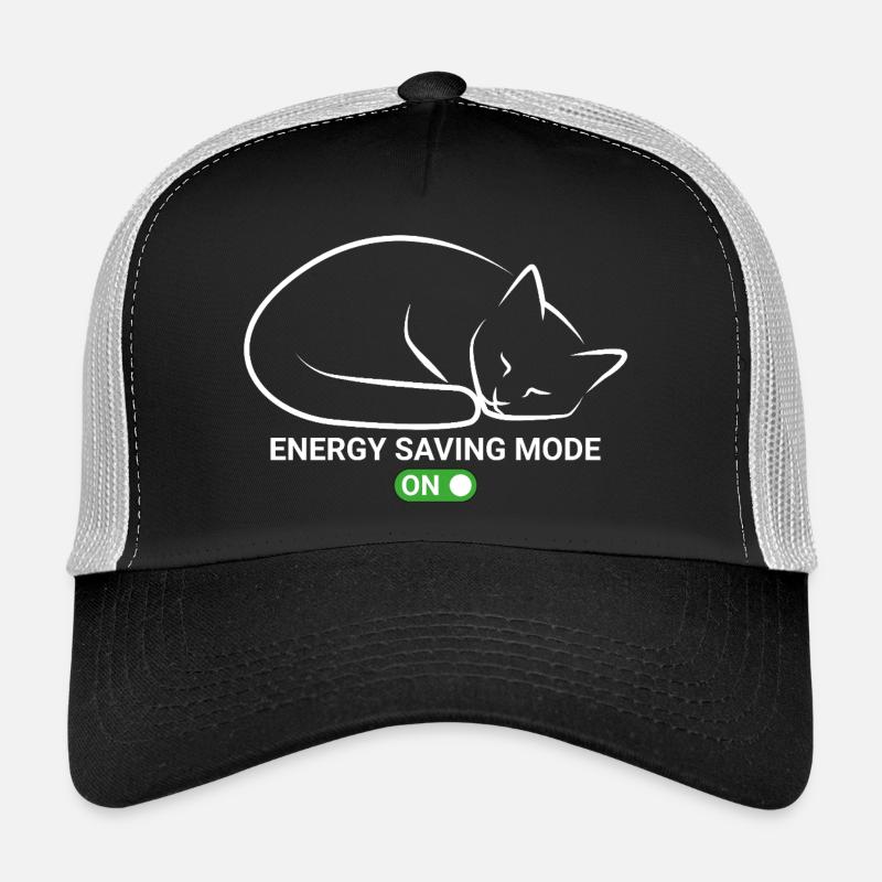 Cat in power saving mode Trucker Cap