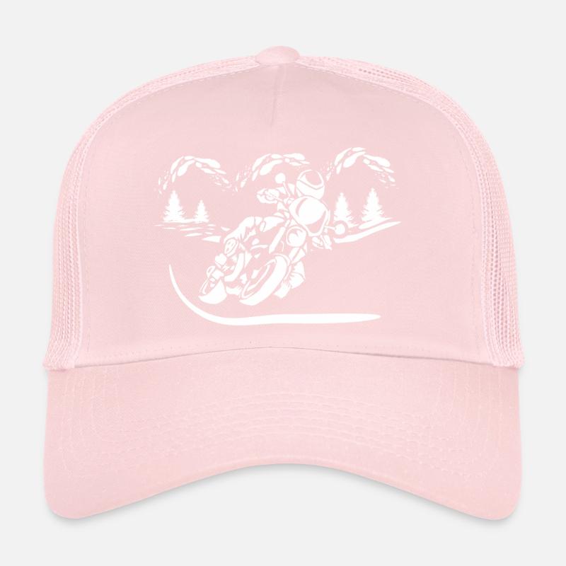 Silhouette de Moto Forêt Casquette trucker 