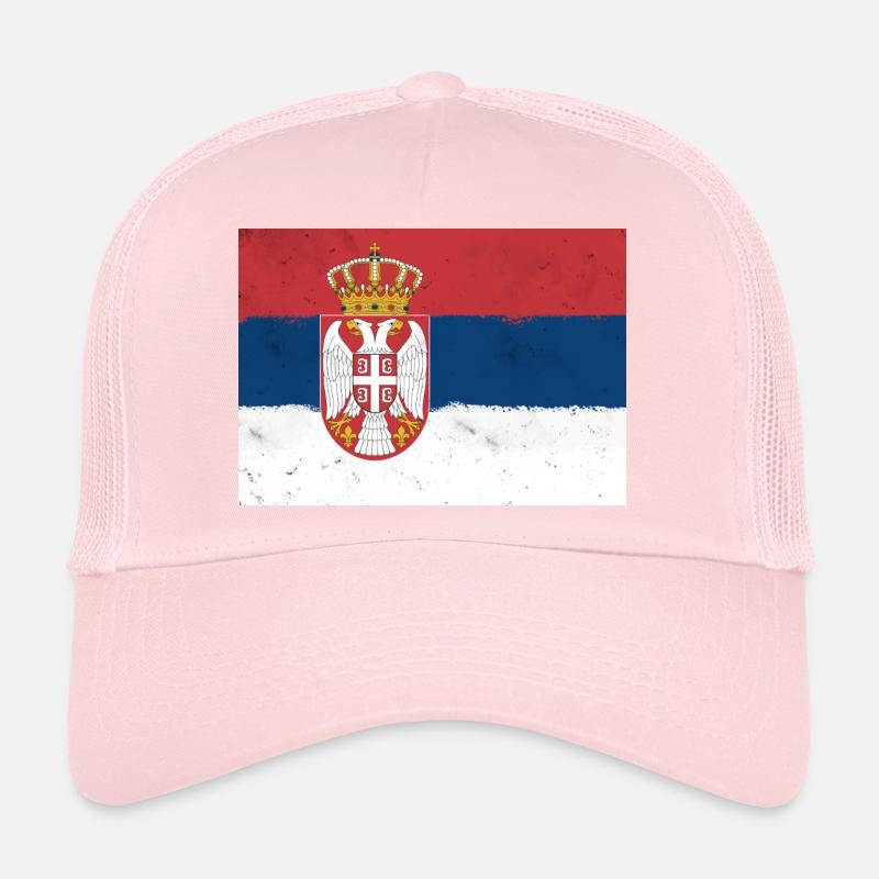 Drapeau de la Serbie Casquette trucker 
