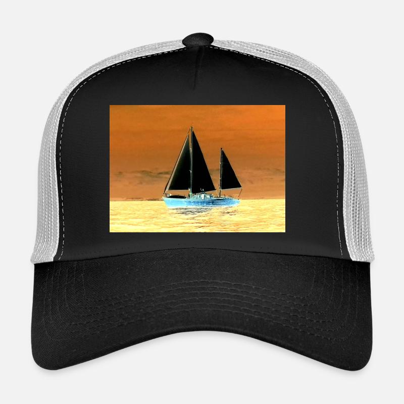 Ho bateau - Casquette trucker  - noir/gris pierre