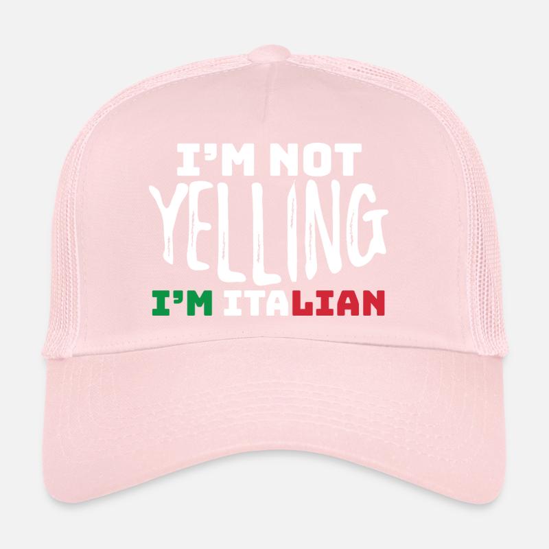 Conception typographique audacieuse de la fierté italienne Casquette trucker 