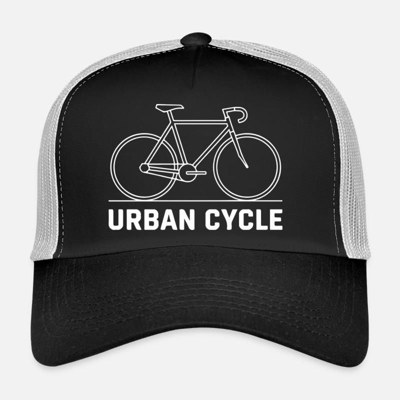 Urban Cycle Line Art Trucker Cap