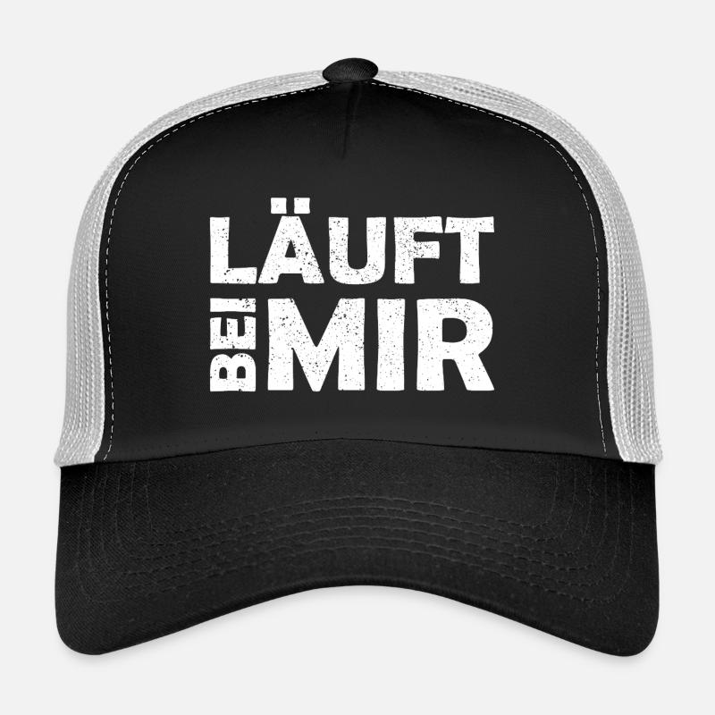 Läuft bei mir - Cooler Spruch - Laufen Trucker Cap