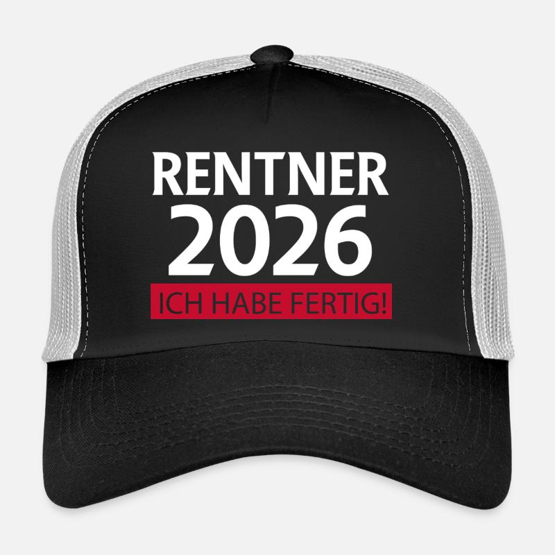 Pensioner 2026 Retirement Funny Trucker Cap