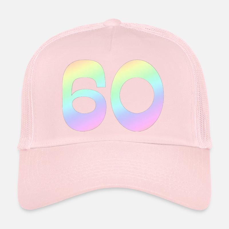 60, Gradient, Pastel Trucker Cap