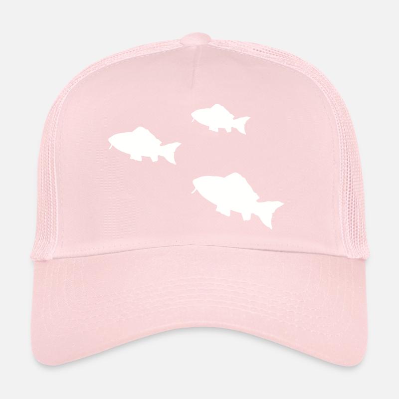 Pisces Tropical Fish Silhouette Trucker Cap