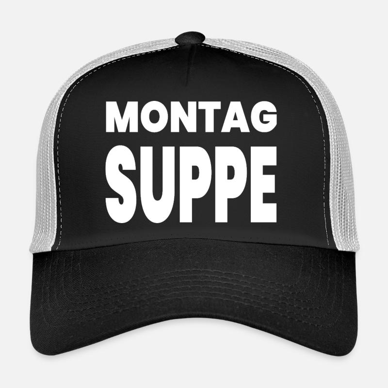 Suppe - Trucker Cap - Schwarz/Steingrau