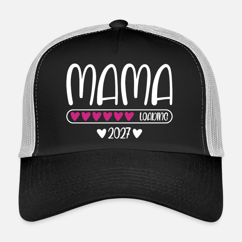 Mama 2027 loading heart loading bar Trucker Cap