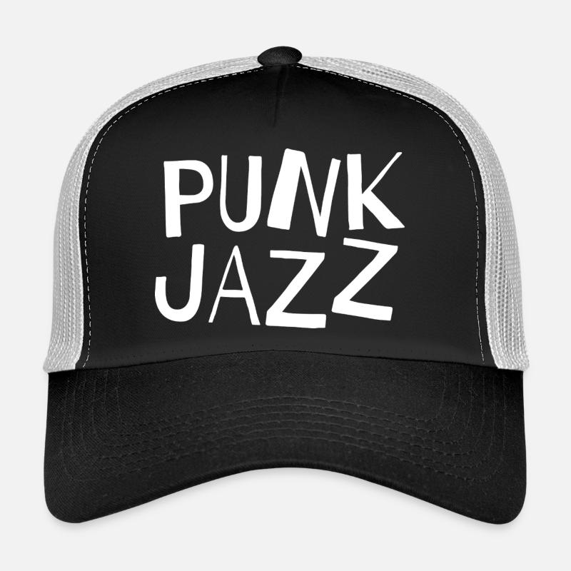Punk Jazz typography logo Glyphs Trucker Cap