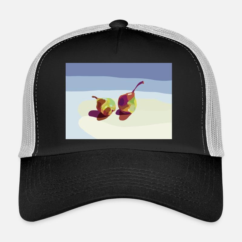 Abstract pears on the beach - Trucker Cap - black/stone grey