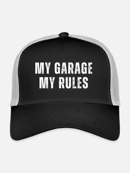 Mechanic Saying | Funny Mechanic Quote - Trucker Cap - black/stone grey - Front