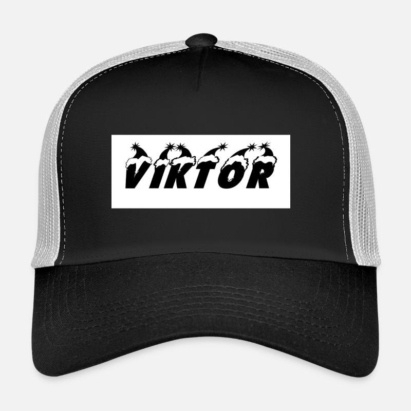 Viktor Silhouette mit Sternmotiven Trucker Cap