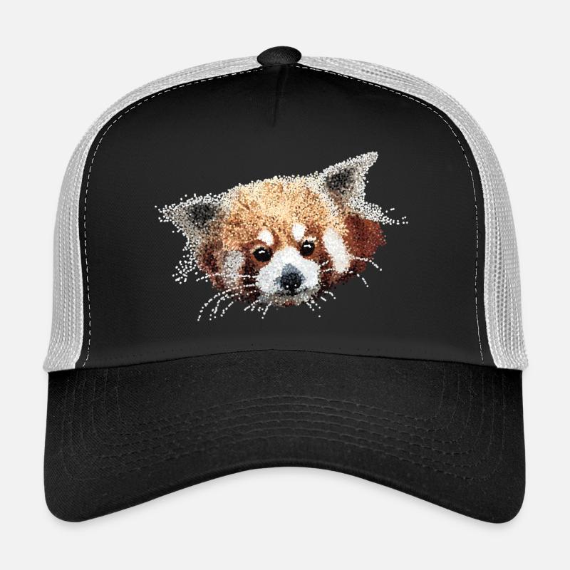 Panda - Trucker Cap - Schwarz/Steingrau