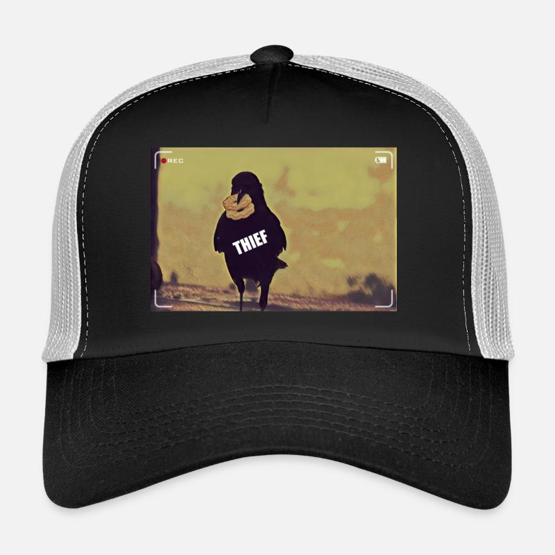 Le corbeau, le voleur Casquette trucker 