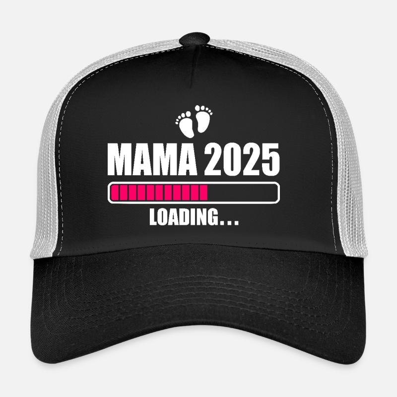 Mama 2025 - Trucker Cap - Schwarz/Steingrau